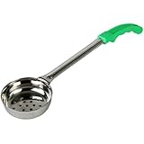 Excellante Portion Controllers Cooking Spoon, 1 Piece Mold, 4 oz, Green Handle