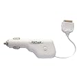 Retrak iPod Retractable Car Charger - White (ETIPODCHGC)