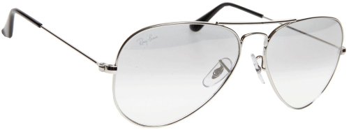 Ray Ban Aviator Large Metal Sunglasses RB3025 003/3G Silver/White Grey Silver Mirror 55mm