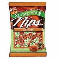 Nestle Nips Sugar Free Rich & Creamy Hard Candy Caramel - 3.5 Oz  Bag 12 ea by NESTLE.