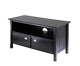 Timber TV Stand with two doors