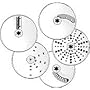 KitchenAid KFP7DS Food Processor Disc Set, Includes: french fry, julienne, parmesan/ice grating, 6mm