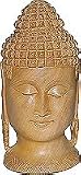 ShalinCraft Statues Of Buddha Sculptures In Wood Carving Handmade Indian Arts Crafts Artifacts 4 x 2 (jwcs100)