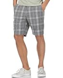 Calvin Klein Seersucker Plaid Flat Front Short