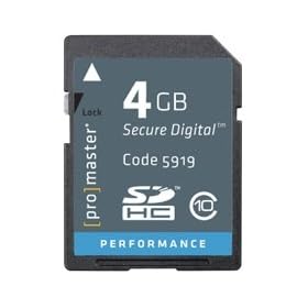 Promaster Performance SDHC 4GB Memory Card