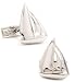 Sterling Sailboat Cufflinks - Sports Themed Formal Wear - Cufflinks