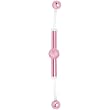 Pink Anodized Titanium Bioplast Industrial Barbell