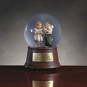 Mama Says - Here's The Church And Here's The Steeple Musical Snow Globe - 55025