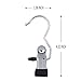 Ilyever Set of 8 Laundry Hooks Pins Boot Hanger Hold Hanging Clips Home Travel Portable