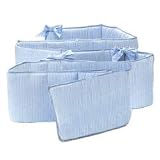 Striped Baby Round Crib Bumpers - color: Yellow Stripe