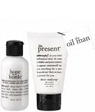 philosophy - the oil man - 2 piece clear makeup set.