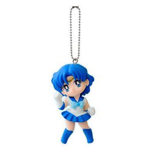 Sailor Moon Figure Keychain~20th Annivesary PVC Mascot Swing~Sailor Mercury