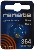 Silver Oxide Button-Cell Battery, 364