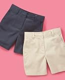 Izod Lux Little Girl EDV Brushed Twill Shorts