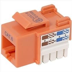 Belkin R6D026-AB6ORG25 25PK CAT6 ORANGE KEYSTONE JACK 568A/568B CHNL CERT