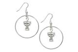 Texas Tech Raiders School Charm Round Earrings