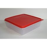 Tupperware Snack N Store Cookie Container with Red Seal
