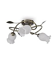 3 Arm Tulip Flush Ceiling Light