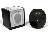 Ashleigh & Burwood Ceramic Globe Essential Oil Burner Matt Black