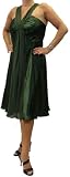 MY EVE Designer Cocktail Halter Neck Grecian Dress Gown Hunter Green