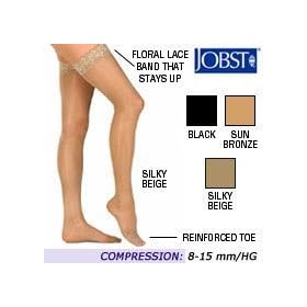 Jobst Women's UltraSheer Light Support Thigh Highs, Pair
