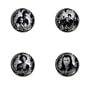 Twilight 4 Pin Button Set Edward with Bella-Alice-Jacob-Cast Image