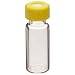 Wheaton W225150-0205 Borosilicate Glass 1.8mL Vial with 0.005 Red PTFE/0.035 Silicone Lined 9mm ABC Screw Cap, Yellow (Case of 100)