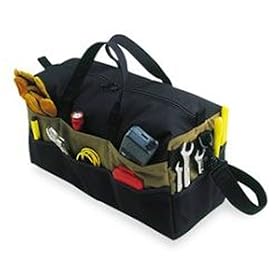 Click here to buy Custom Leathercraft 1113 Softsided Tool Bag by Custom Leather Craft.