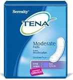 Serenity/Tena Moderate Pads, Long (Formerly Extra Plus), Case/180 (3 bags of 60)