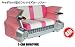 BIG PROMOTION DOLL C-CAR SOFA【PINK】