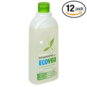 Ecover Dishwashing Liquid, Lemon, 16-Ounce Bottle (Pack of 12)