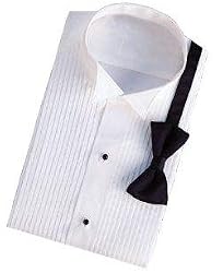 Women's Tuxedo Shirt - Poly/Cotton Wing Style