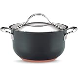 Anolon Nouvelle Copper Hard Anodized Nonstick 4-Qt. Covered Casserole