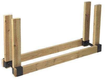 Black Steel Log Brackets