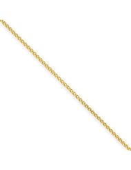 14k Yellow Gold 18in 2.00mm Lightweight Wheat Necklace Chain. Metal Wt- 3.52g