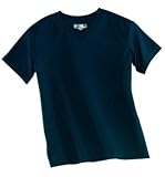 NEW Sport-Tek - Dri-Mesh Ladies Crossover V-Neck T-Shirt Navy-M