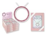 Breast Cancer Awareness Circle Necklace