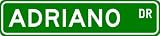 ADRIANO Street Sign ~ Personalized Family Lastname Sign ~ Gameroom, Basement, Garage Sign Novelty** ALUMINUM