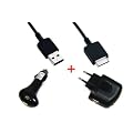 mr!tech Kit USB Datenkabel / Ladekabel + KFZ-Ladeger�t + Netzteil f�r Sony MP3/MP4 Walkman NWZ-610F A726 A728 A729 A815 A816 A818 A826 A828 A829 A839 A844 A845 A846 A847 A864 A865 A866 A867 A916 A918 A919 E343 E353 E435F E436F E438F E443 E443K E444 E444K E445 E453 E454 E455 E463 E463HK E463K E464 S515 S516 S544 S545 S615F S616F S618F S636F S638F S639F S710F S718F S736F S738F S739F S740 S744 S745 S750 S754 S755 S764 S764BT S764BK S765 S765BT S765BK X1050 X1060