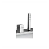 IMAGE OF Quarto Deck Mount Hand Shower with Cube Control Finish: Black