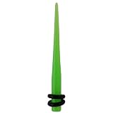 6 Gauge Green Acrylic Taper