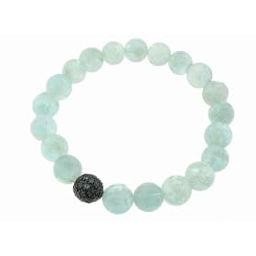 Blue Sapphire Bead on Aquamarine Bead Bracelet by Sydney Evan by Ylang|23