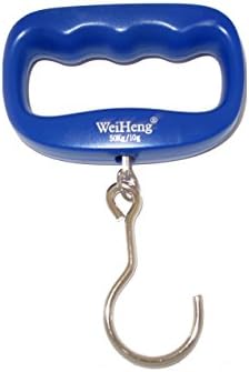 PIA Weighing Scale 50Kg Digital Heavy Duty Handgripped Portable For Luggage Hook Type (Blue)
