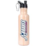 MLB 26oz Stainless Steel Water Bottle with Pop-up Spout Team: Braves