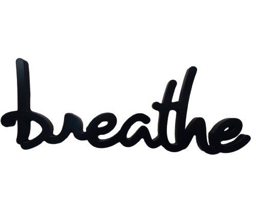 Wood Sign Decor for Home or Business Word: BREATHE