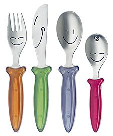 Auerhahn Kinderbesteck Smile 4 teilig 7600 0106