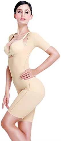 Yaritza Women's Bamboo Full Body Shaper Waist Cincher Thigh Reducer (XXL, Beige)