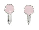 Pilgrim Damen-Ohrclips Versilbert, Pink 485-703