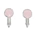 Pilgrim Damen-Ohrclips Versilbert, Pink 485-703