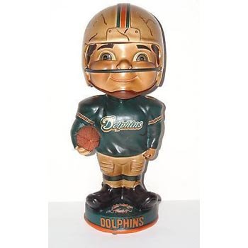Miami Dolphins NFL Vintage Retro Bobble Head (Quantity of 1)